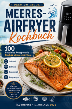 Meeres-Airfryer Kochbuch – 100 Rezepte mit Fisch & Meeresfrüchten (E-Book)